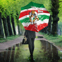Personalized Iran Football Team Melli Umbrella Iranian Cheetah Patriotic Flag
