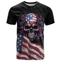 American Flag Skull T Shirt Sorry If My Patriotism Offends You Trust Me - Wonder Print Shop