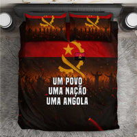 Angola Bedding Set with Red Black Yellow Grunge Design - Wonder Print Shop