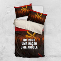 Angola Bedding Set with Red Black Yellow Grunge Design - Wonder Print Shop
