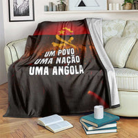 Angola Blanket with Red Black Yellow Grunge Design - Wonder Print Shop