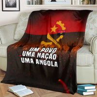 Angola Blanket with Red Black Yellow Grunge Design - Wonder Print Shop