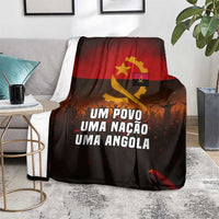Angola Blanket with Red Black Yellow Grunge Design - Wonder Print Shop
