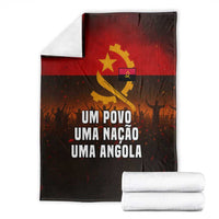 Angola Blanket with Red Black Yellow Grunge Design - Wonder Print Shop