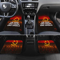 Angola Car Mats with Red Black Yellow Grunge Design - Wonder Print Shop