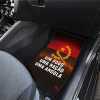Angola Car Mats with Red Black Yellow Grunge Design - Wonder Print Shop