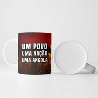 Angola Ceramic Mug with Red Black Yellow Grunge Design - Wonder Print Shop