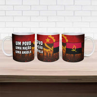 Angola Ceramic Mug with Red Black Yellow Grunge Design - Wonder Print Shop
