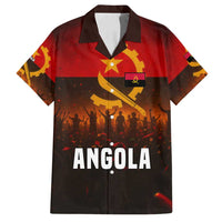 Angola Family Matching Long Sleeve Bodycon Dress and Hawaiian Shirt with Red Black Yellow Grunge Design - Wonder Print Shop