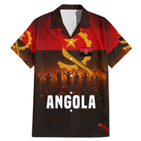Angola Family Matching Mermaid Dress and Hawaiian Shirt with Red Black Yellow Grunge Design - Wonder Print Shop