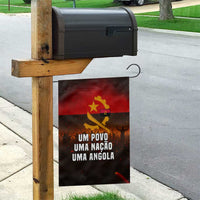 Angola Garden Flag with Red Black Yellow Grunge Design - Wonder Print Shop