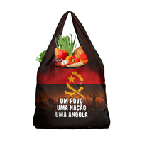 Angola Grocery Bag with Red Black Yellow Grunge Design - Wonder Print Shop