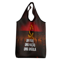 Angola Grocery Bag with Red Black Yellow Grunge Design - Wonder Print Shop