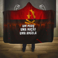 Angola Hooded Blanket with Red Black Yellow Grunge Design - Wonder Print Shop