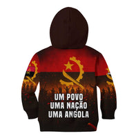 Angola Kid Hoodie with Red Black Yellow Grunge Design - Wonder Print Shop
