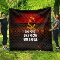 Angola Quilt with Red Black Yellow Grunge Design - Wonder Print Shop