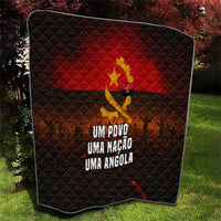 Angola Quilt with Red Black Yellow Grunge Design - Wonder Print Shop