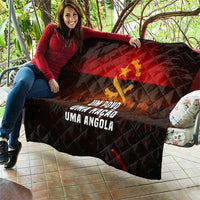 Angola Quilt with Red Black Yellow Grunge Design - Wonder Print Shop