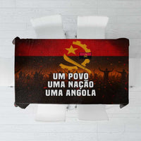 Angola Tablecloth with Red Black Yellow Grunge Design - Wonder Print Shop