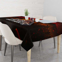 Angola Tablecloth with Red Black Yellow Grunge Design - Wonder Print Shop
