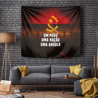 Angola Tapestry with Red Black Yellow Grunge Design - Wonder Print Shop