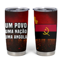 Angola Tumbler Cup with Red Black Yellow Grunge Design - Wonder Print Shop
