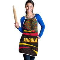 Angola Apron with Red Black Yellow Tribal Design and Elephant - Wonder Print Shop