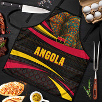 Angola Apron with Red Black Yellow Tribal Design and Elephant - Wonder Print Shop