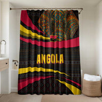 Angola Bathroom Set with Red Black Yellow Tribal Design and Elephant - Wonder Print Shop