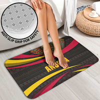 Angola Bathroom Set with Red Black Yellow Tribal Design and Elephant - Wonder Print Shop