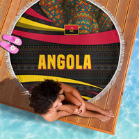 Angola Beach Blanket with Red Black Yellow Tribal Design and Elephant - Wonder Print Shop