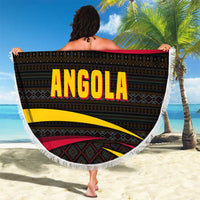 Angola Beach Blanket with Red Black Yellow Tribal Design and Elephant - Wonder Print Shop