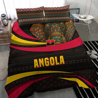 Angola Bedding Set with Red Black Yellow Tribal Design and Elephant - Wonder Print Shop