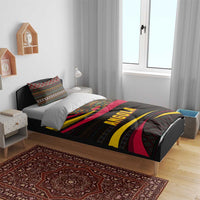 Angola Bedding Set with Red Black Yellow Tribal Design and Elephant - Wonder Print Shop