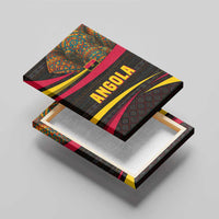 Angola Canvas Wall Art with Red Black Yellow Tribal Design and Elephant - Wonder Print Shop