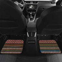 Angola Car Mats with Red Black Yellow Tribal Design and Elephant - Wonder Print Shop