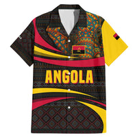 Angola Family Matching Mermaid Dress and Hawaiian Shirt with Red Black Yellow Tribal Design and Elephant - Wonder Print Shop