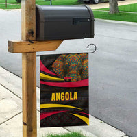 Angola Garden Flag with Red Black Yellow Tribal Design and Elephant - Wonder Print Shop
