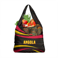 Angola Grocery Bag with Red Black Yellow Tribal Design and Elephant - Wonder Print Shop