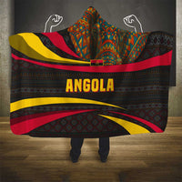 Angola Hooded Blanket with Red Black Yellow Tribal Design and Elephant - Wonder Print Shop