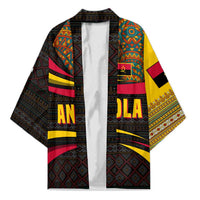 Angola Kimono with Red Black Yellow Tribal Design and Elephant - Wonder Print Shop