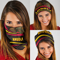 Angola Neck Gaiter with Red Black Yellow Tribal Design and Elephant TS04