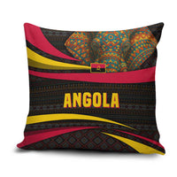Angola Pillow Cover with Red Black Yellow Tribal Design and Elephant - Wonder Print Shop