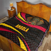 Angola Quilt with Red Black Yellow Tribal Design and Elephant - Wonder Print Shop