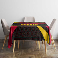 Angola Tablecloth with Red Black Yellow Tribal Design and Elephant - Wonder Print Shop