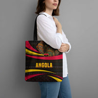 Angola Tote Bag with Red Black Yellow Tribal Design and Elephant - Wonder Print Shop