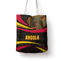 Angola Tote Bag with Red Black Yellow Tribal Design and Elephant - Wonder Print Shop