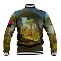 Angola Baseball Jacket with Savannah Wildlife Design and African Animal - Wonder Print Shop
