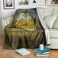 Angola Blanket with Savannah Wildlife Design and African Animal - Wonder Print Shop