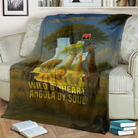 Angola Blanket with Savannah Wildlife Design and African Animal - Wonder Print Shop